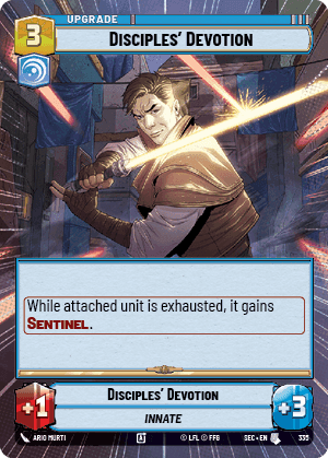 Disciples' Devotion (SEC) Uncommon Fantasy Flight Games Hyperspace Non-Foil