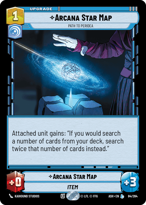 Arcana Star Map - Path to Peridea (ASH) Legendary Star Wars Unlimited Fantasy Flight Games Standard Non-Foil