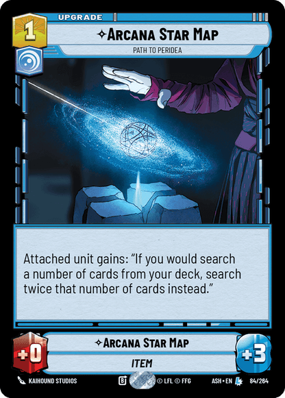 Arcana Star Map - Path to Peridea (ASH) Legendary Star Wars Unlimited Fantasy Flight Games Standard Non-Foil