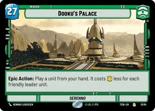 Dooku's Palace (TS26) Rare Fantasy Flight Games Standard Non-Foil