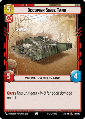 Occupier Siege Tank (JTL) Common Fantasy Flight Games Standard Non-Foil