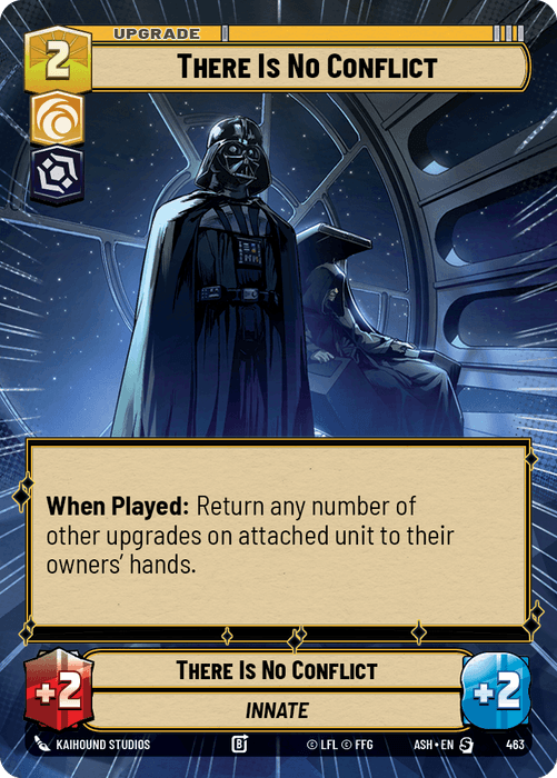 There Is No Conflict (ASH) Starter Star Wars Unlimited Fantasy Flight Games Hyperspace Non-Foil