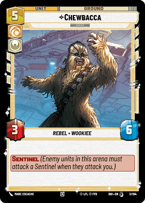 Chewbacca - Rrruuuurrr (IBH) Special Fantasy Flight Games Standard Non-Foil