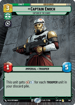 Captain Enoch - Captain of the Guard (LOF) Rare Fantasy Flight Games Hyperspace Non-Foil