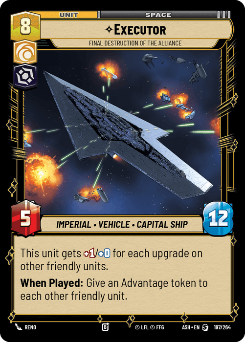 Executor - Final Destruction of the Alliance (ASH) Starter Star Wars Unlimited Fantasy Flight Games Standard Non-Foil