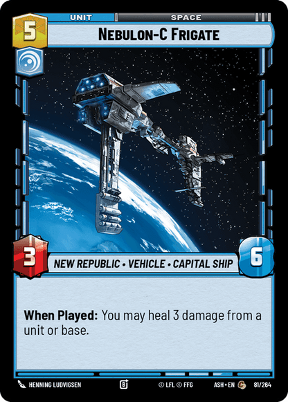 Nebulon-C Frigate (ASH) Common Star Wars Unlimited Fantasy Flight Games Standard Non-Foil