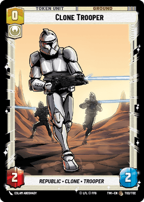 Clone Trooper (TWI) Common Star Wars Unlimited Fantasy Flight Games Standard Non-Foil 