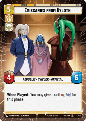 Emissaries from Ryloth (SEC) Common Fantasy Flight Games Hyperspace Non-Foil