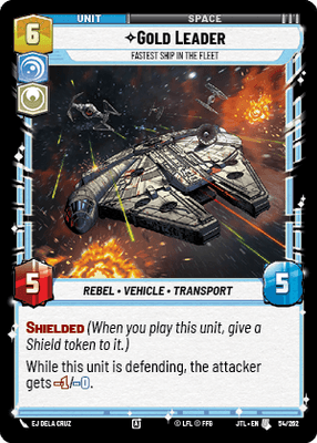 Gold Leader - Fastest Ship in the Fleet (JTL) Uncommon Fantasy Flight Games Standard Non-Foil