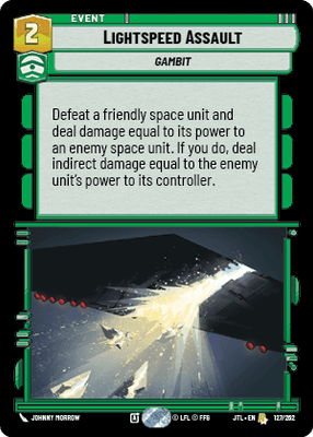 Lightspeed Assault (JTL) Rare Fantasy Flight Games Standard Non-Foil