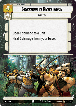 Grassroots Resistance (SEC) Common Fantasy Flight Games Hyperspace Non-Foil