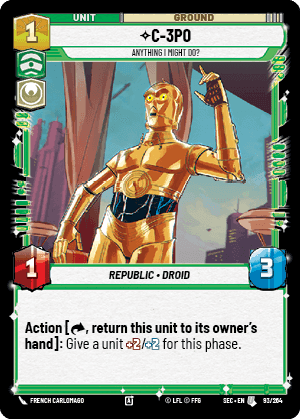 C-3PO - Anything I Might Do? (SEC) Uncommon Fantasy Flight Games