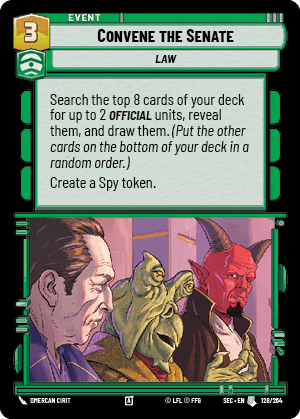 Convene the Senate (SEC) Uncommon Fantasy Flight Games