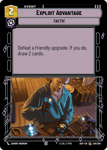 Exploit Advantage (ASH) Common Star Wars Unlimited Fantasy Flight Games Standard Non-Foil