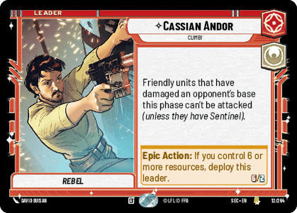 Cassian Andor - Climb! (SEC) Rare Fantasy Flight Games Standard Non-Foil