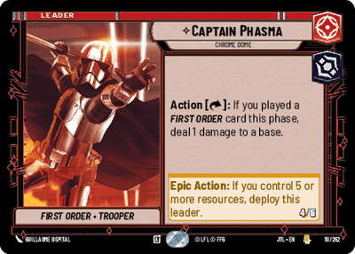 Captain Phasma - Chrome Dome (JTL) Rare Fantasy Flight Games Standard Non-Foil