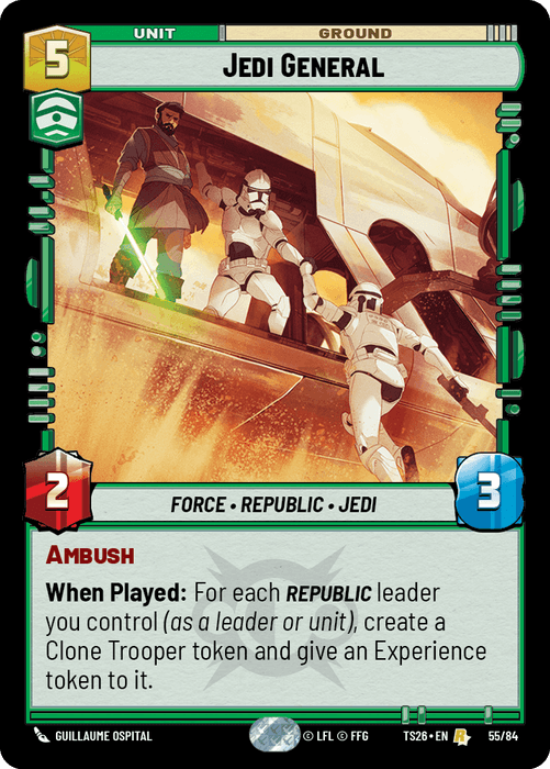 Jedi General (TS26) Rare Fantasy Flight Games Standard Non-Foil