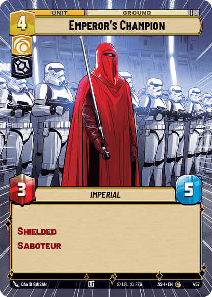 Emperor's Champion (ASH) Common Star Wars Unlimited Fantasy Flight Games Hyperspace Non-Foil