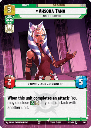 Ahsoka Tano - I Learned It from You (SEC) Starter Fantasy Flight Games