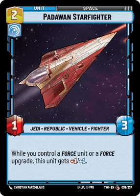 Padawan Starfighter (TWI) Common Star Wars Unlimited Fantasy Flight Games Standard Non-Foil 