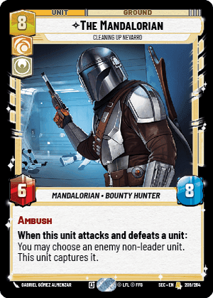 The Mandalorian - Cleaning Up Nevarro (SEC) Rare Fantasy Flight Games Standard Non-Foil