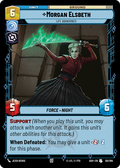 Morgan Elsbeth - Life Abandoned (ASH) Uncommon Star Wars Unlimited Fantasy Flight Games Standard Non-Foil