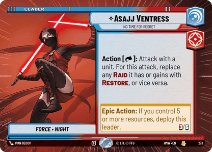 Asajj Ventress - No Time For Regret (HMW) Rare