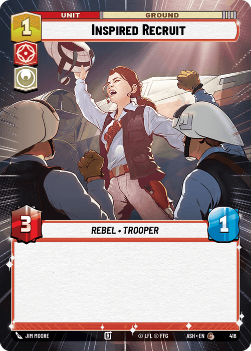 Inspired Recruit (ASH) Common Star Wars Unlimited Fantasy Flight Games Hyperspace Non-Foil