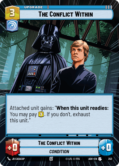 The Conflict Within (ASH) Uncommon Star Wars Unlimited Fantasy Flight Games Hyperspace Non-Foil