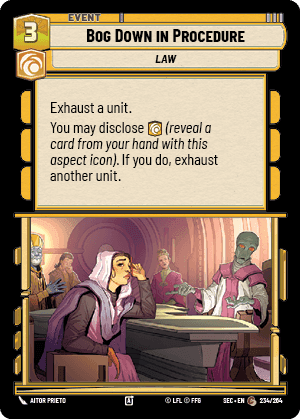 Bog Down in Procedure (SEC) Common Fantasy Flight Games