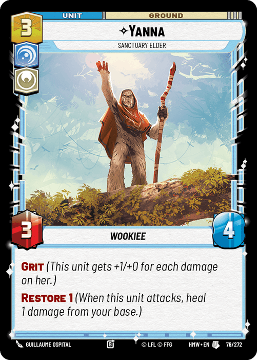 Yanna - Sanctuary Elder (HMW) Uncommon Star Wars Unlimited Fantasy Flight Games