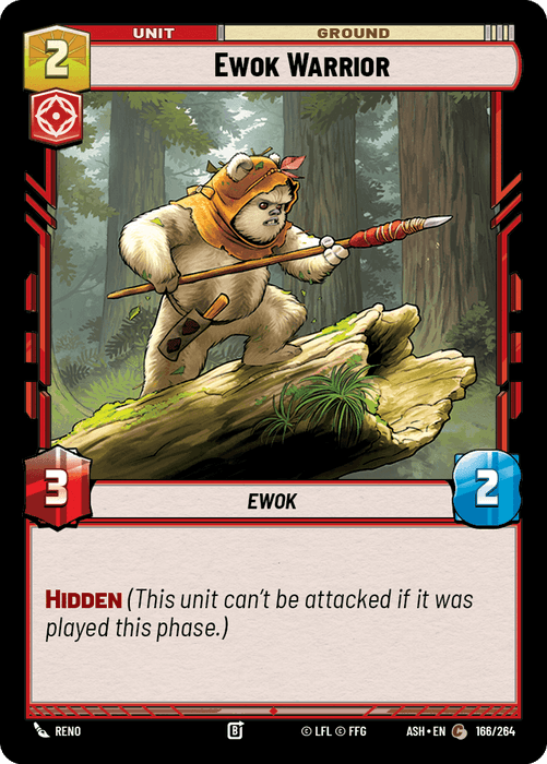 Ewok Warrior (ASH) Common Star Wars Unlimited Fantasy Flight Games Standard Non-Foil