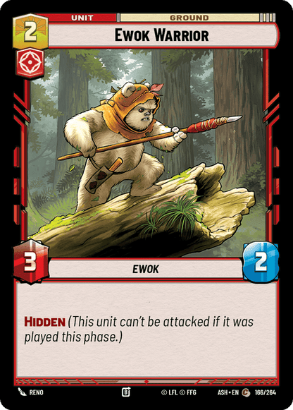 Ewok Warrior (ASH) Common Star Wars Unlimited Fantasy Flight Games Standard Non-Foil