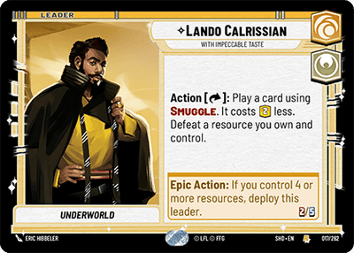 Lando Calrissian - With Impeccable Taste (SHD) Rare  Fantasy Flight Games Standard Non-Foil 