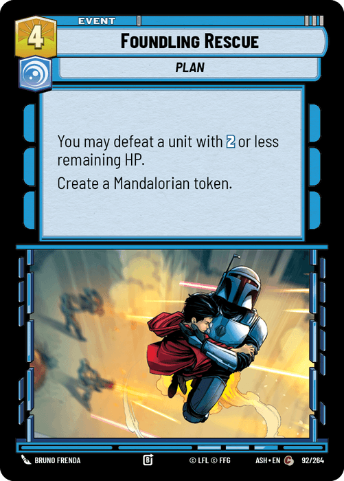 Foundling Rescue (ASH) Common Star Wars Unlimited Fantasy Flight Games Standard Non-Foil