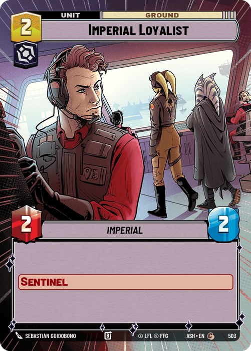 Imperial Loyalist (ASH) Common Star Wars Unlimited Fantasy Flight Games Hyperspace Non-Foil