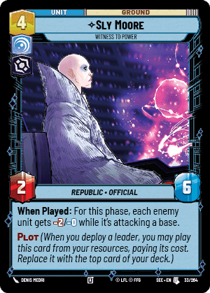 Sly Moore - Witness to Power (SEC) Uncommon Fantasy Flight Games
