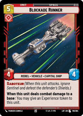 Blockade Runner (LOF) Uncommon Fantasy Flight Games Standard Non-Foil