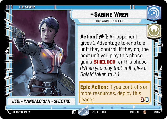 Sabine Wren - Bargaining on Belief (ASH) Common Star Wars Unlimited Fantasy Flight Games Standard Non-Foil