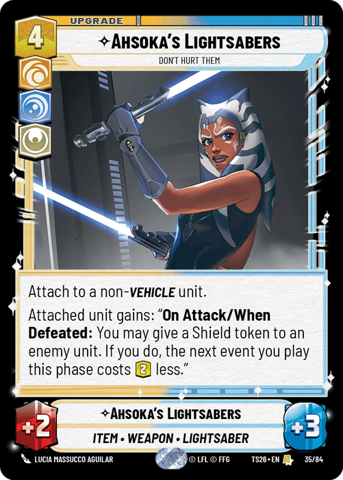 Ahsoka's Lightsabers - Don't Hurt Them (TS26) Rare Fantasy Flight Games Standard Non-Foil