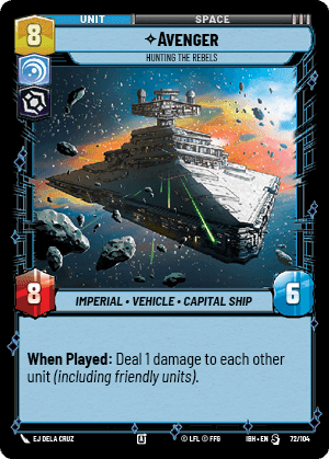 Avenger - Hunting the Rebels (IBH) Special Fantasy Flight Games Standard Non-Foil