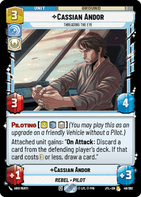 Cassian Andor - Threading the Eye (JTL) Rare Fantasy Flight Games Standard Non-Foil