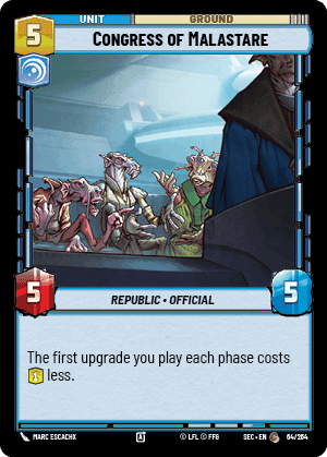 Congress of Malastare (SEC) Common Fantasy Flight Games