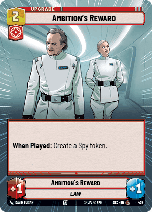 Ambition's Reward (SEC) Common Fantasy Flight Games Hyperspace Non-Foil