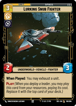Lurking Snub Fighter (SEC) Common Fantasy Flight Games Standard Non-Foil