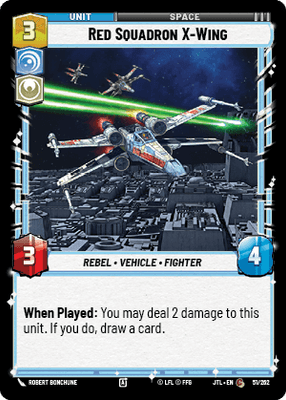 Red Squadron X-Wing (JTL) Common Fantasy Flight Games Standard Non-Foil