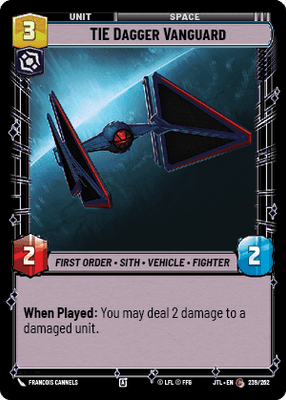 TIE Dagger Vanguard (JTL) Common Fantasy Flight Games Standard Non-Foil