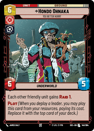 Hondo Ohnaka - You Better Hurry (SEC) Uncommon Fantasy Flight Games Standard Non-Foil