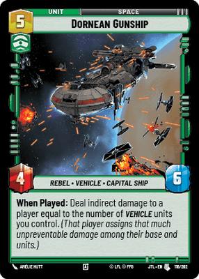 Dornean Gunship (JTL) Uncommon Fantasy Flight Games Standard Non-Foil