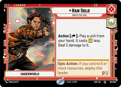 Han Solo - Worth the Risk (SHD) Common  Fantasy Flight Games Standard Non-Foil 